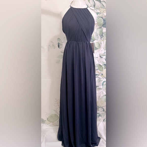 BHLDN Dresses & Skirts - Anthropologie BHLDN Madrie Navy Blue Dress size 8